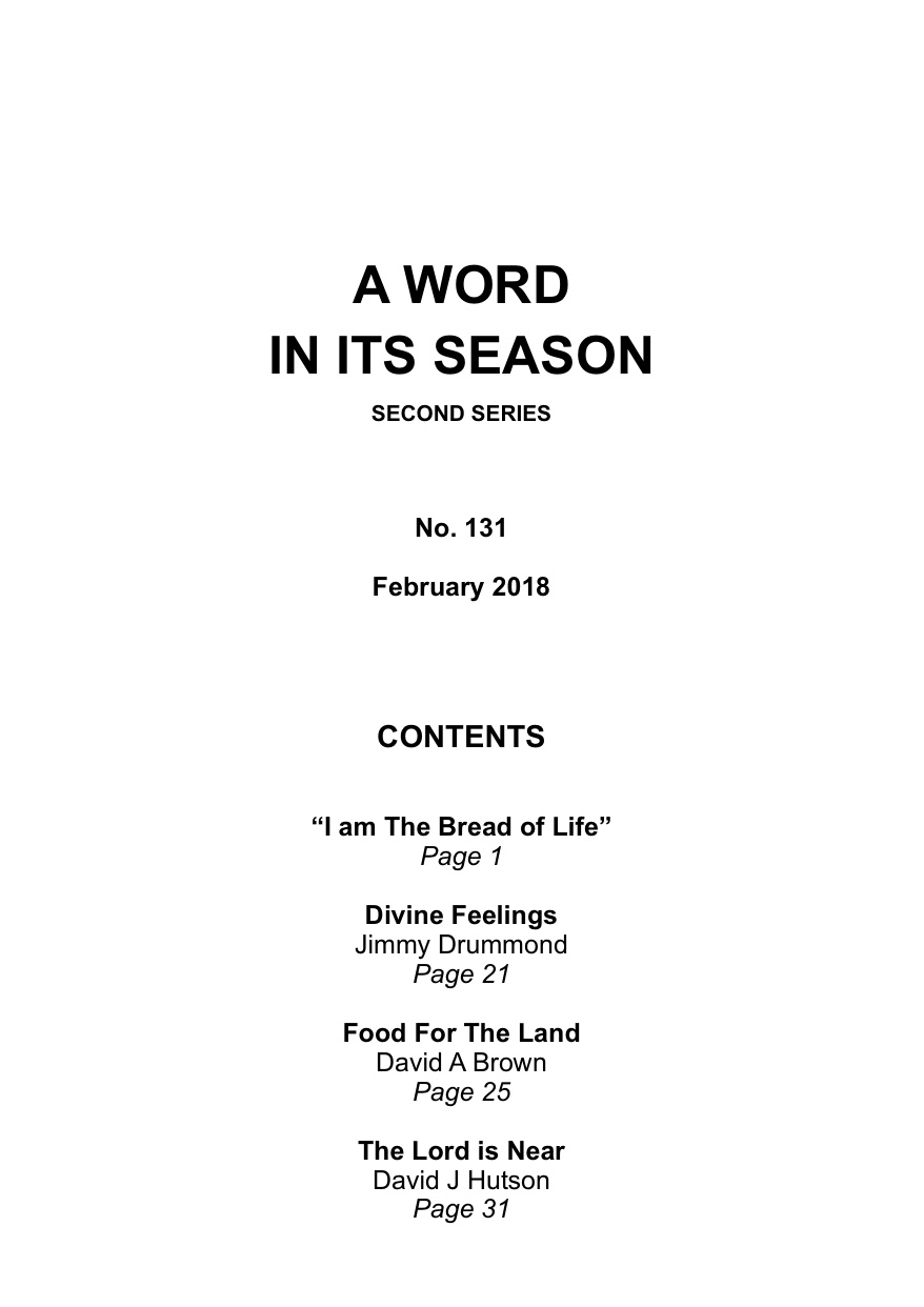 A Word in its Season 131 - Feb 2018