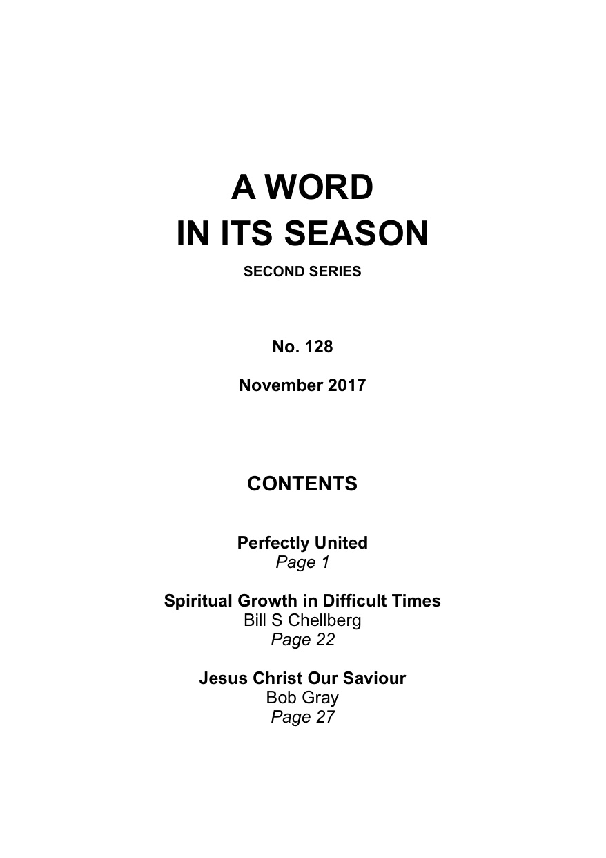 A Word in its Season 128 - Nov 2017