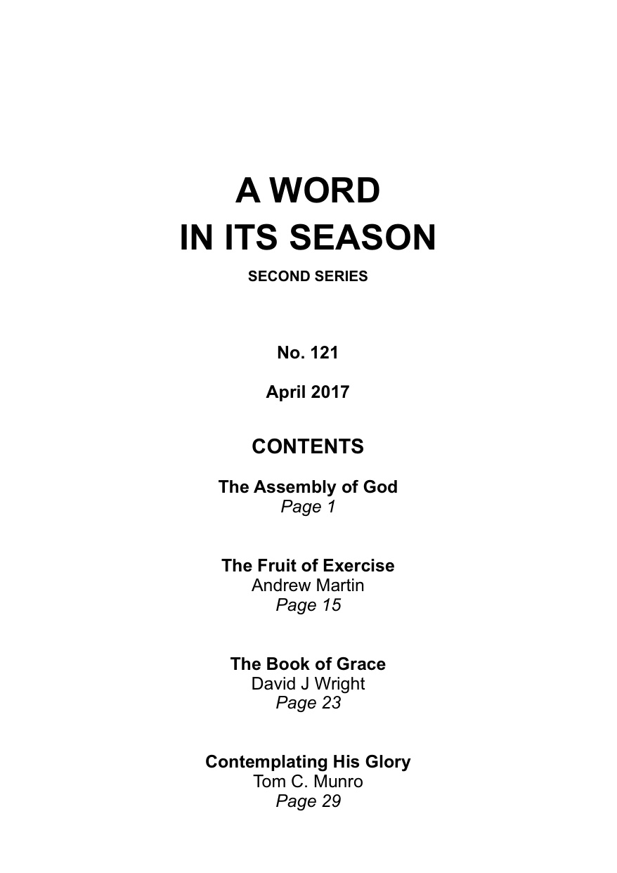 A Word in its Season 121 - Apr 2017