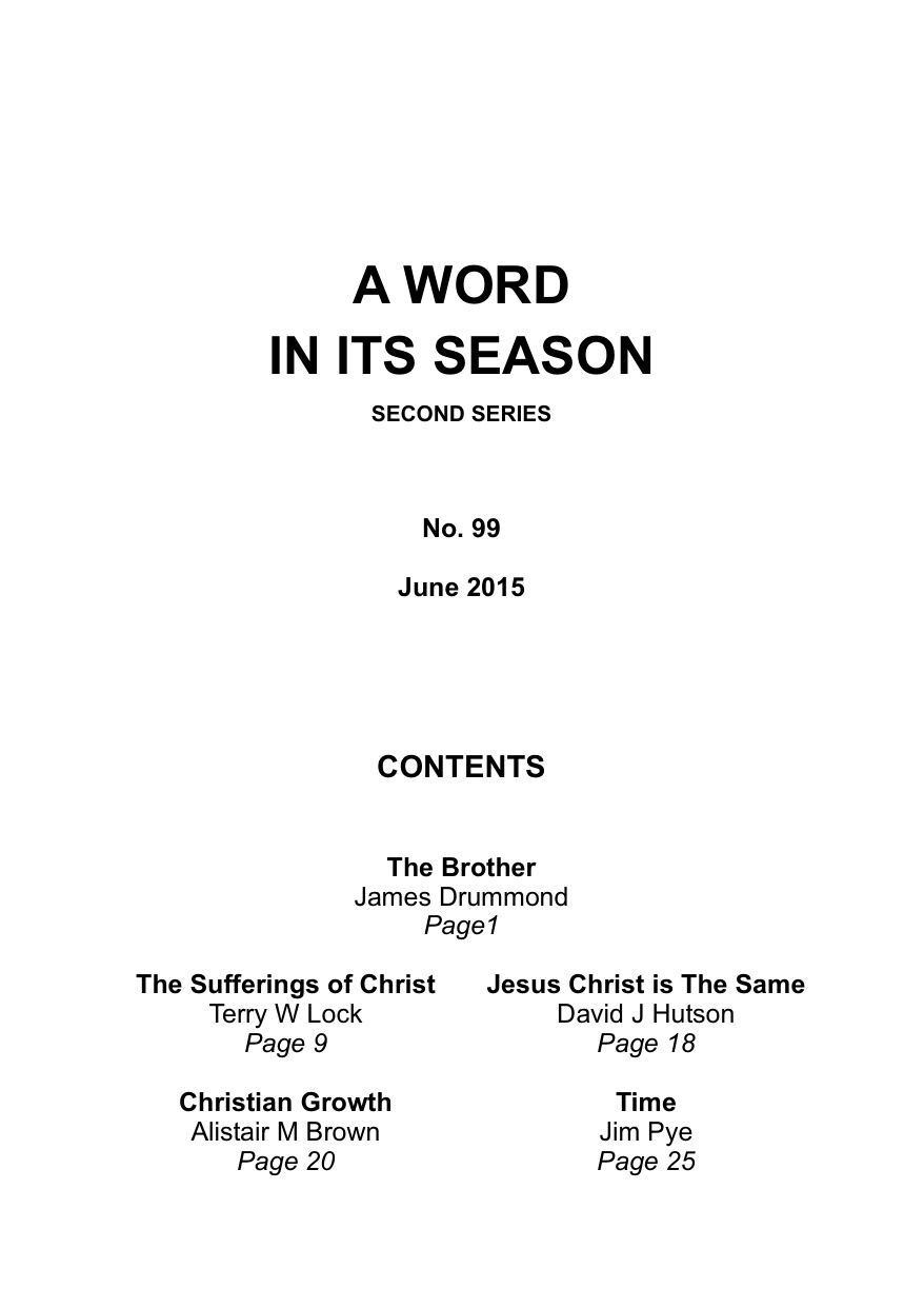 A Word in its Season 099 - Jun 2015