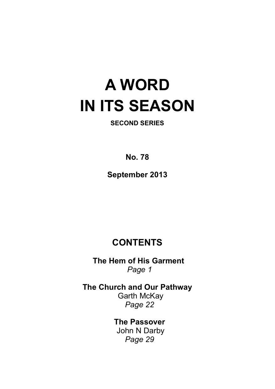 A Word in its Season 078 - Sep 2013