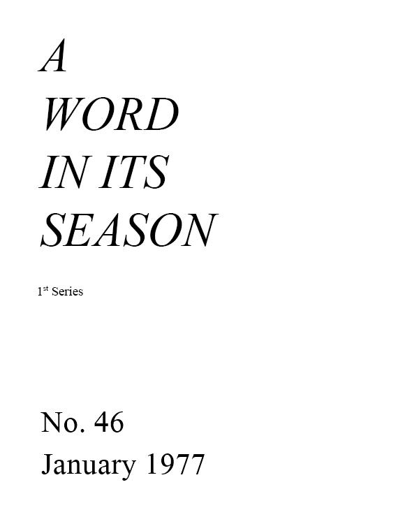 A Word in its Season (1st Series) 046 - Jan 1977